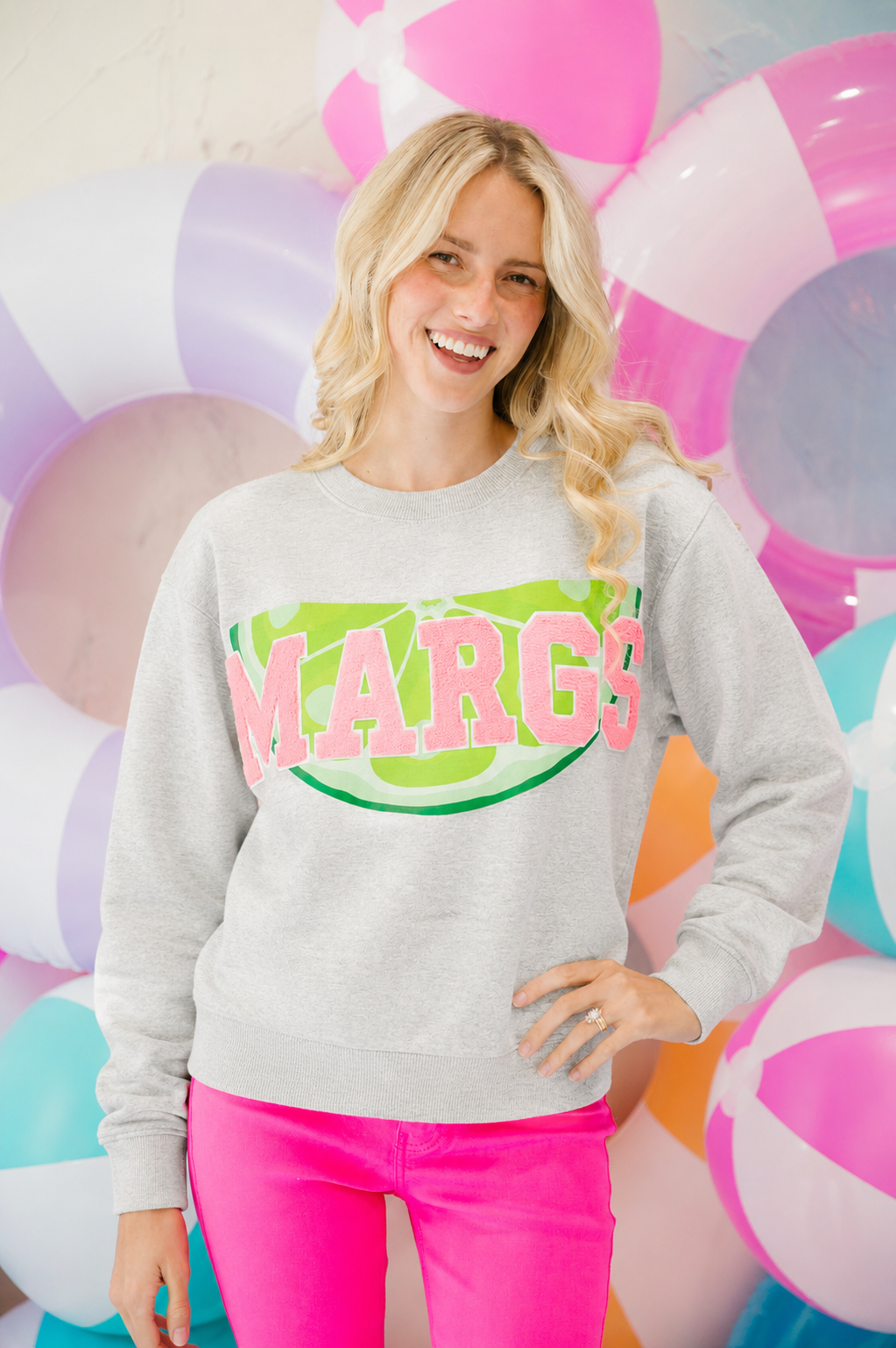 MARGS PLEASE GRAY PULLOVER SWEATER Judith March