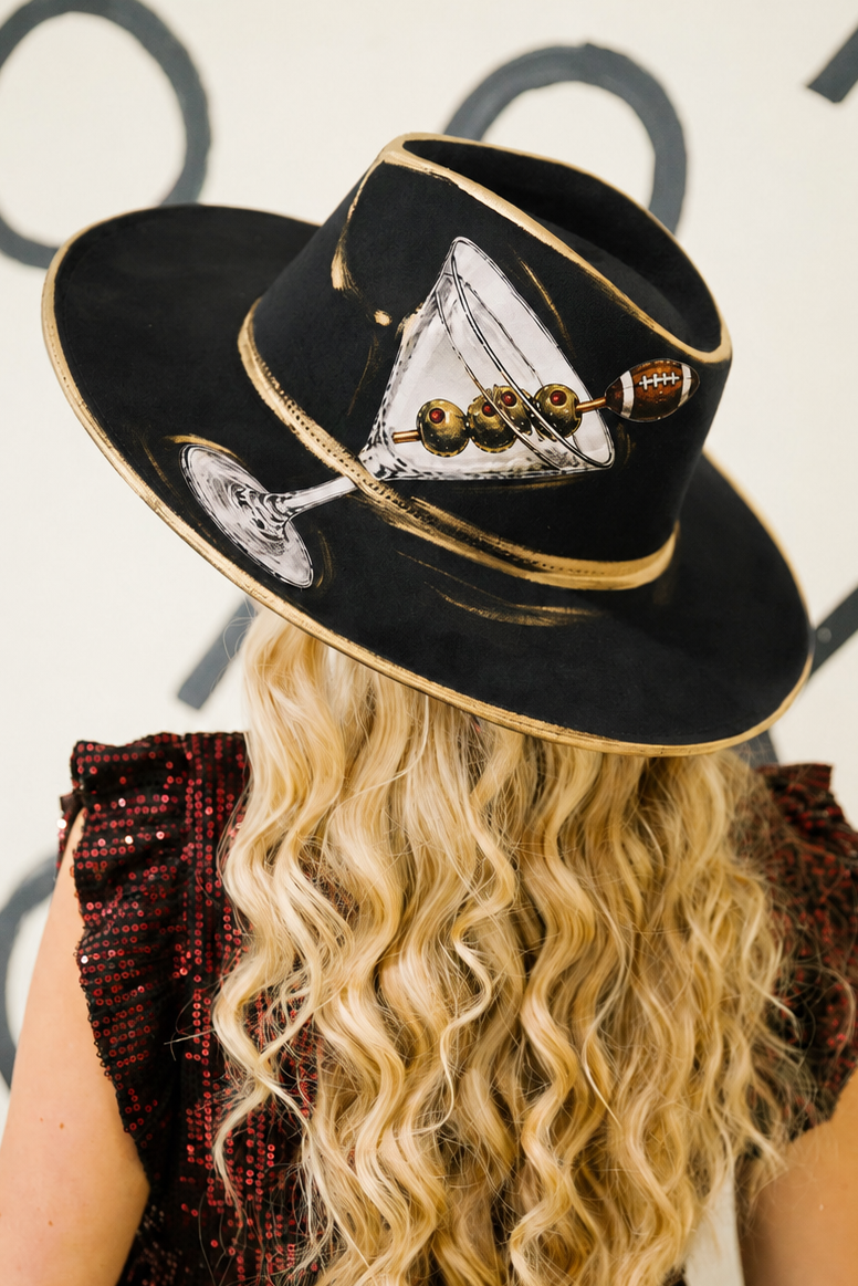 TINIS & TOUCHDOWNS BLACK RANCHER HAT