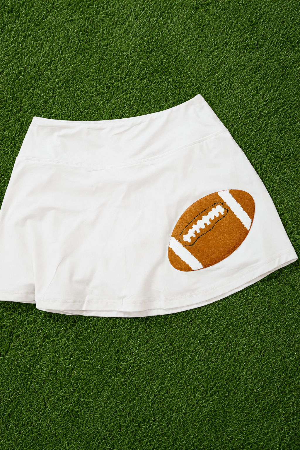 FOOTBALL WHITE TENNIS SKIRT