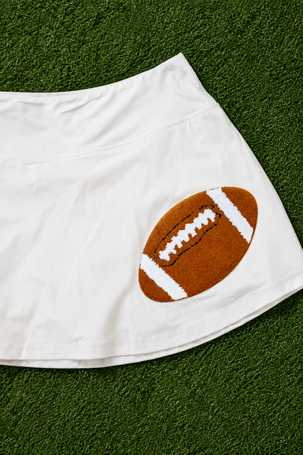 FOOTBALL WHITE TENNIS SKIRT