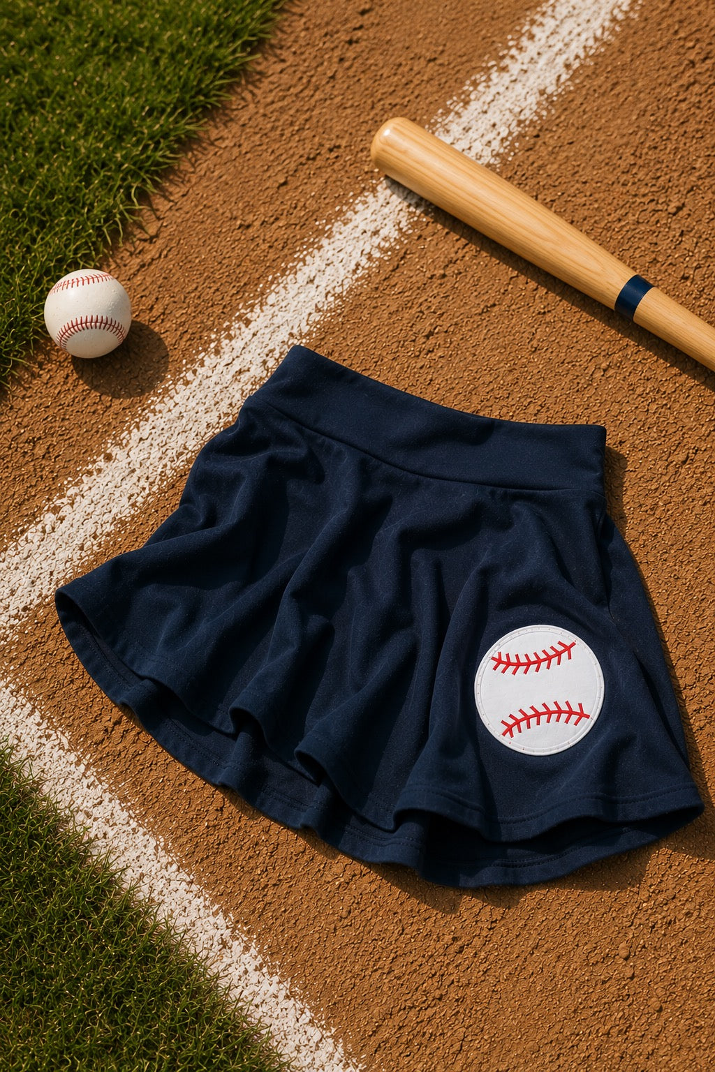 BASEBALL NAVY TENNIS SKIRT SKIRT Judith March