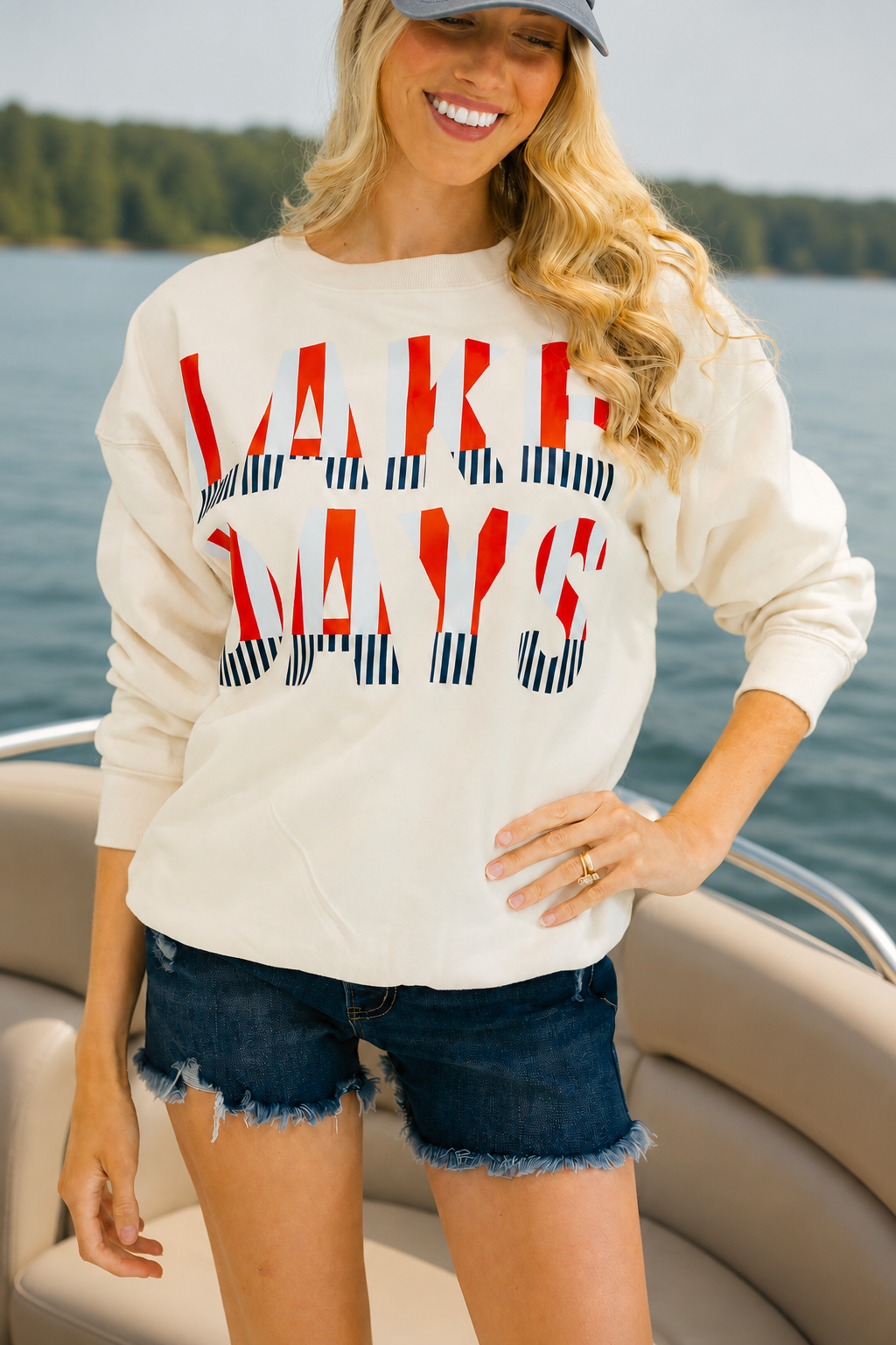 LAKE DAYS CREAM PULLOVER PULLOVER Judith March