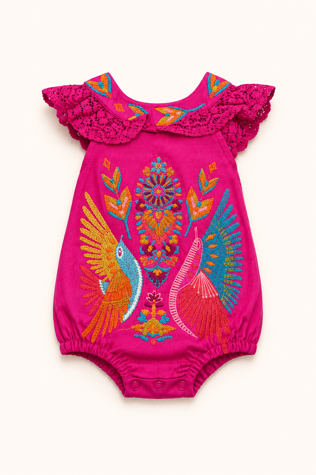 *MINI KIDS BOHO FLORAL FUCHSIA JUMPSUIT - MULTIPLE SIZES SWEATER Judith March