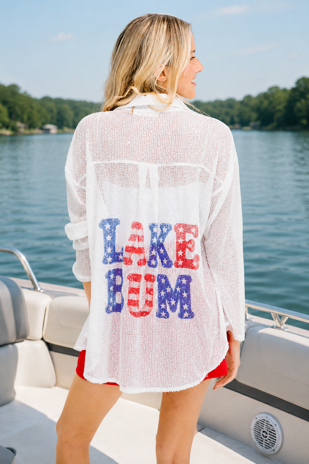 LAKE BUM SEQUIN BUTTON DOWN Button Down Judith March