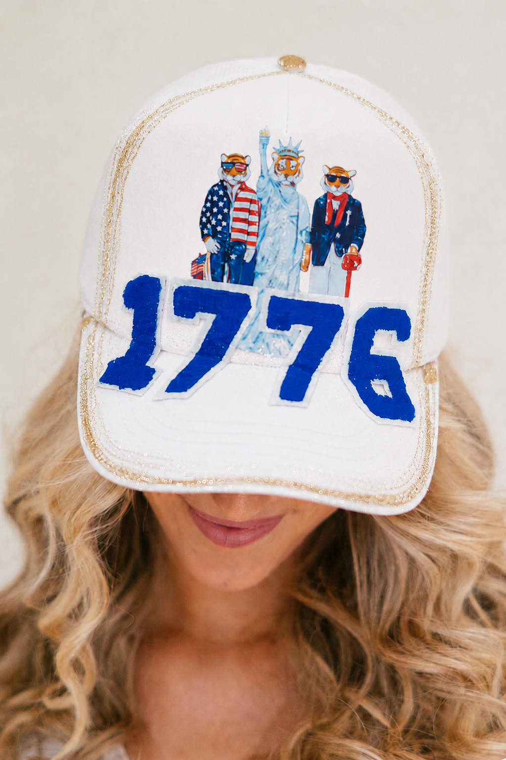 PARTY LIKE IT'S 1776 TRUCKER HAT HAT Judith March