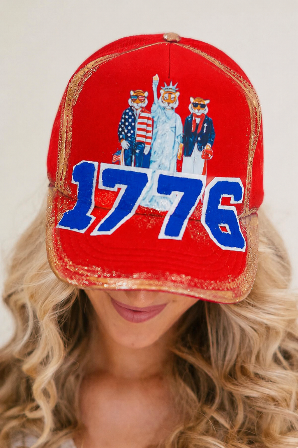 PARTY LIKE IT'S 1776 TRUCKER HAT HAT Judith March