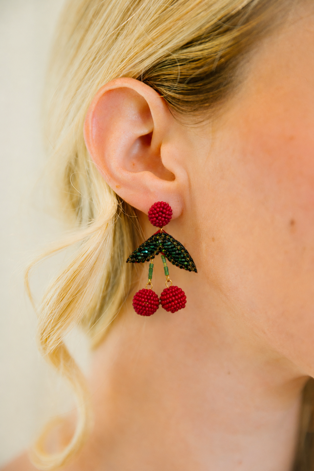 WILD CHERRY EARRINGS earrings Judith March