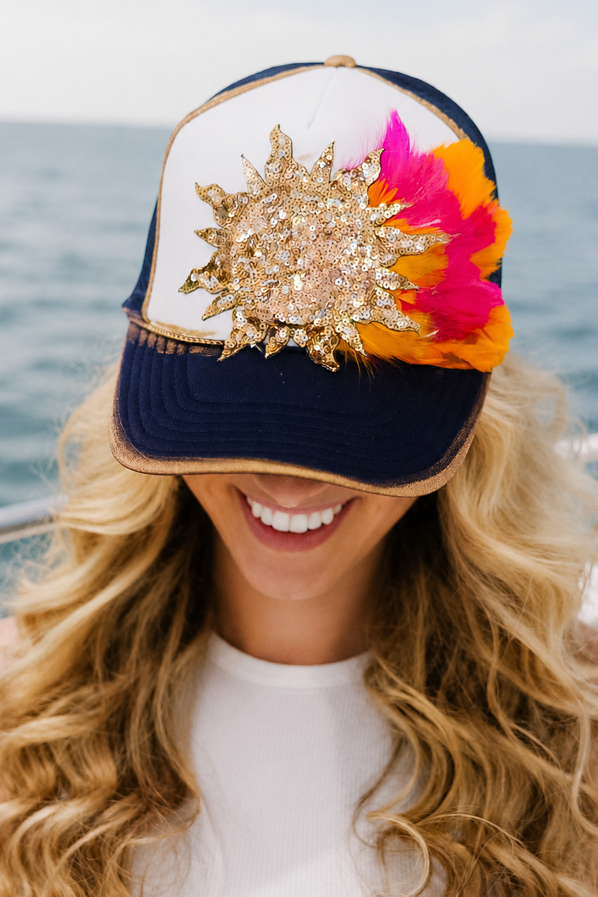 CHASING SUNSHINE TRUCKER HAT HAT Judith March
