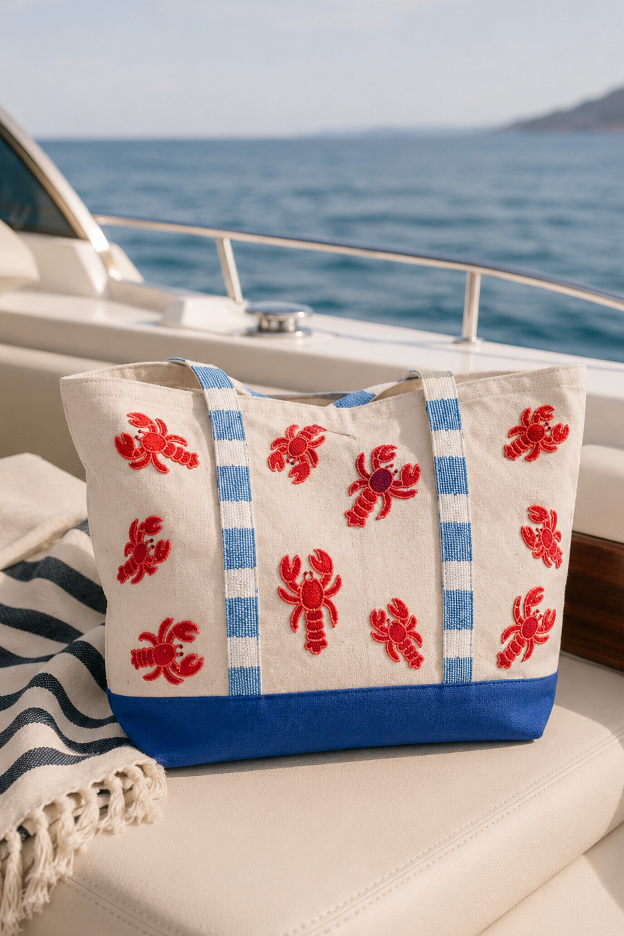 LOBSTER LOVER TOTE BAG PURSE Judith March