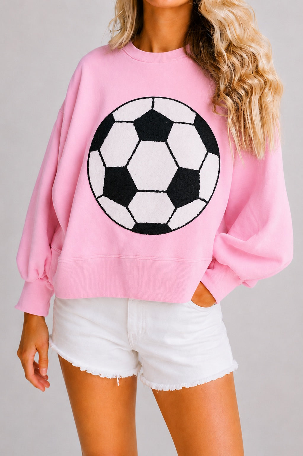**SOCCER PINK PULLOVER PULLOVER Judith March