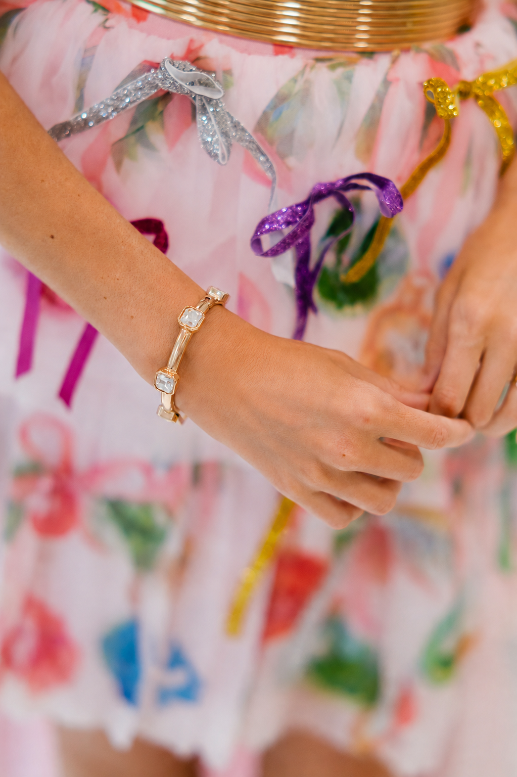 THE JEWEL BOX STATEMENT BRACELETS BRACELET Judith March CLEAR (DAINTY)