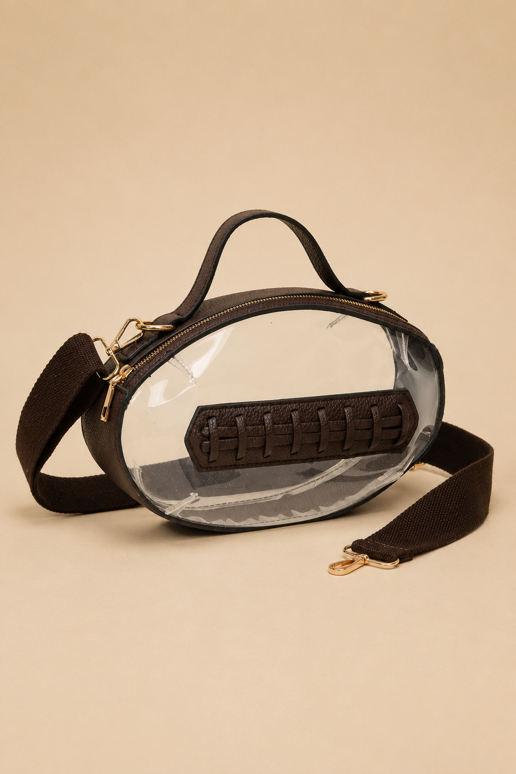 FOOTBALL CLEAR HANDBAGS PURSE Judith March