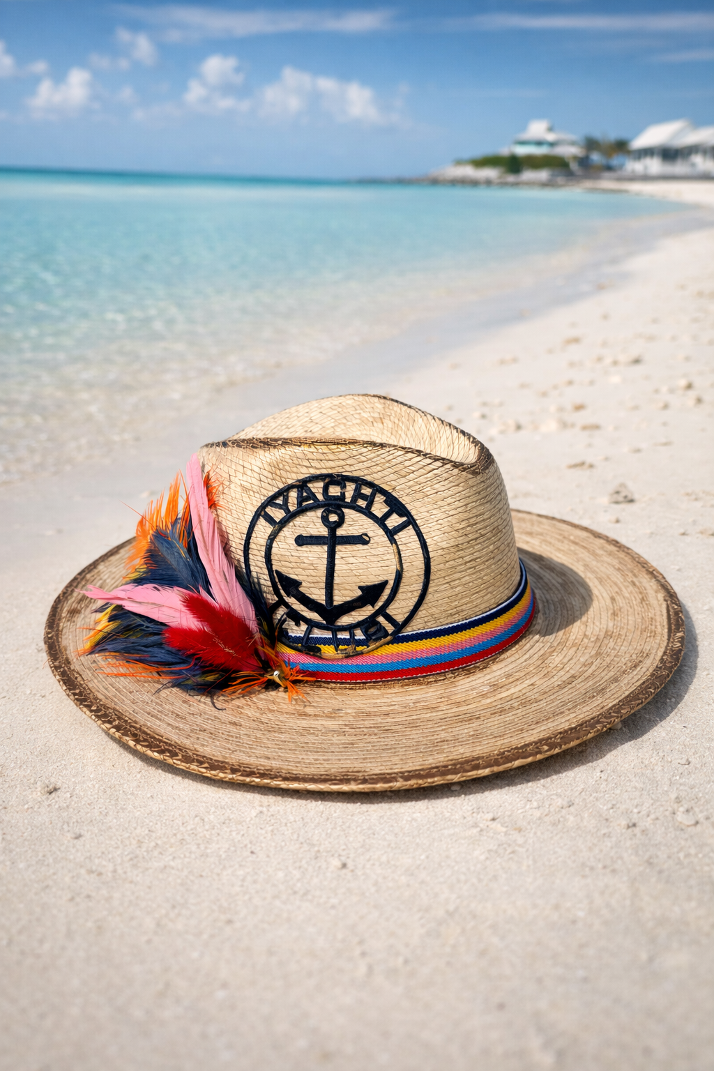 NO CRYING ON THE YACHT SUN HAT HAT Judith March