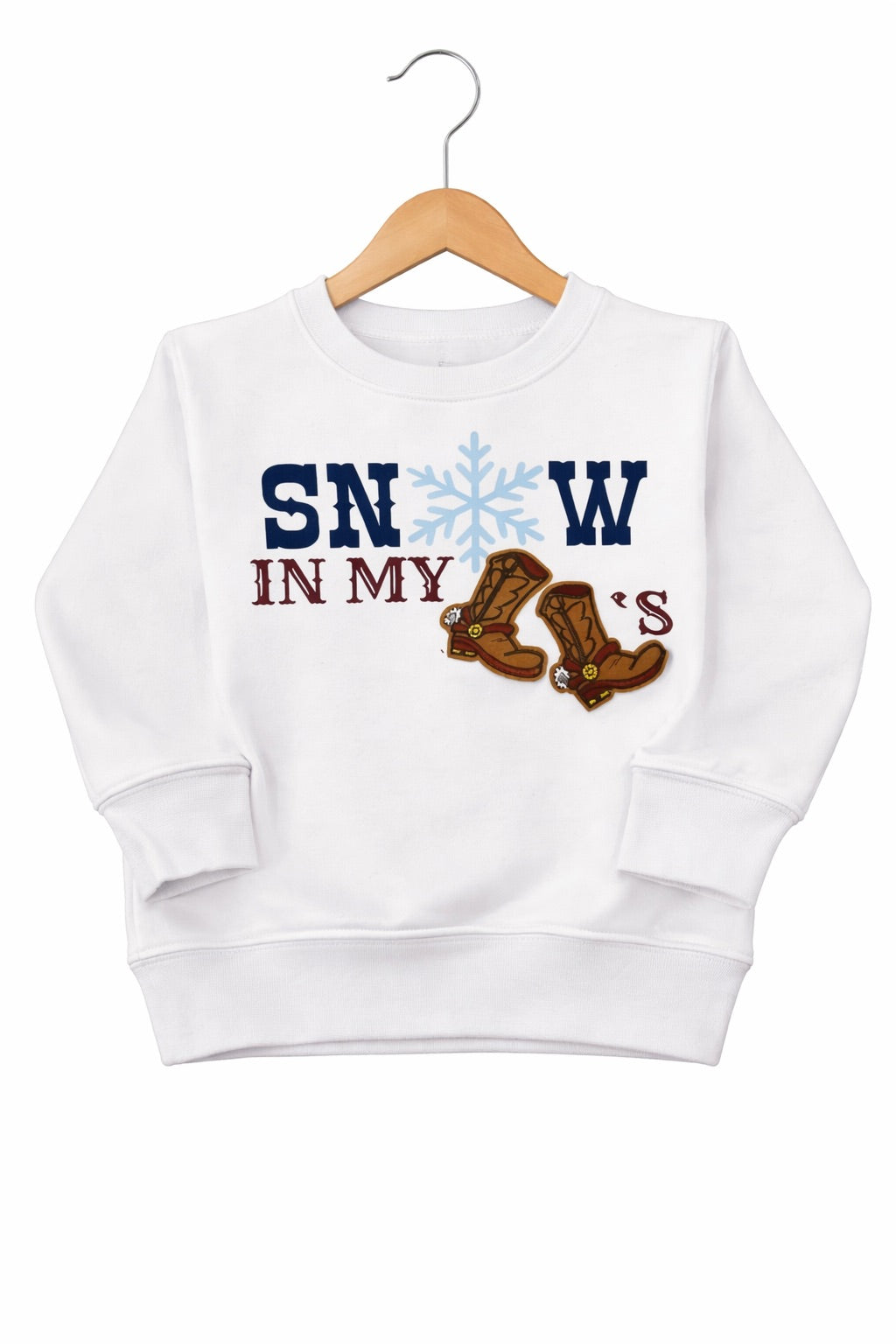 *MINI KIDS SNOW IN MY BOOTS PULLOVER - XSMALL (2-4) SWEATER Judith March