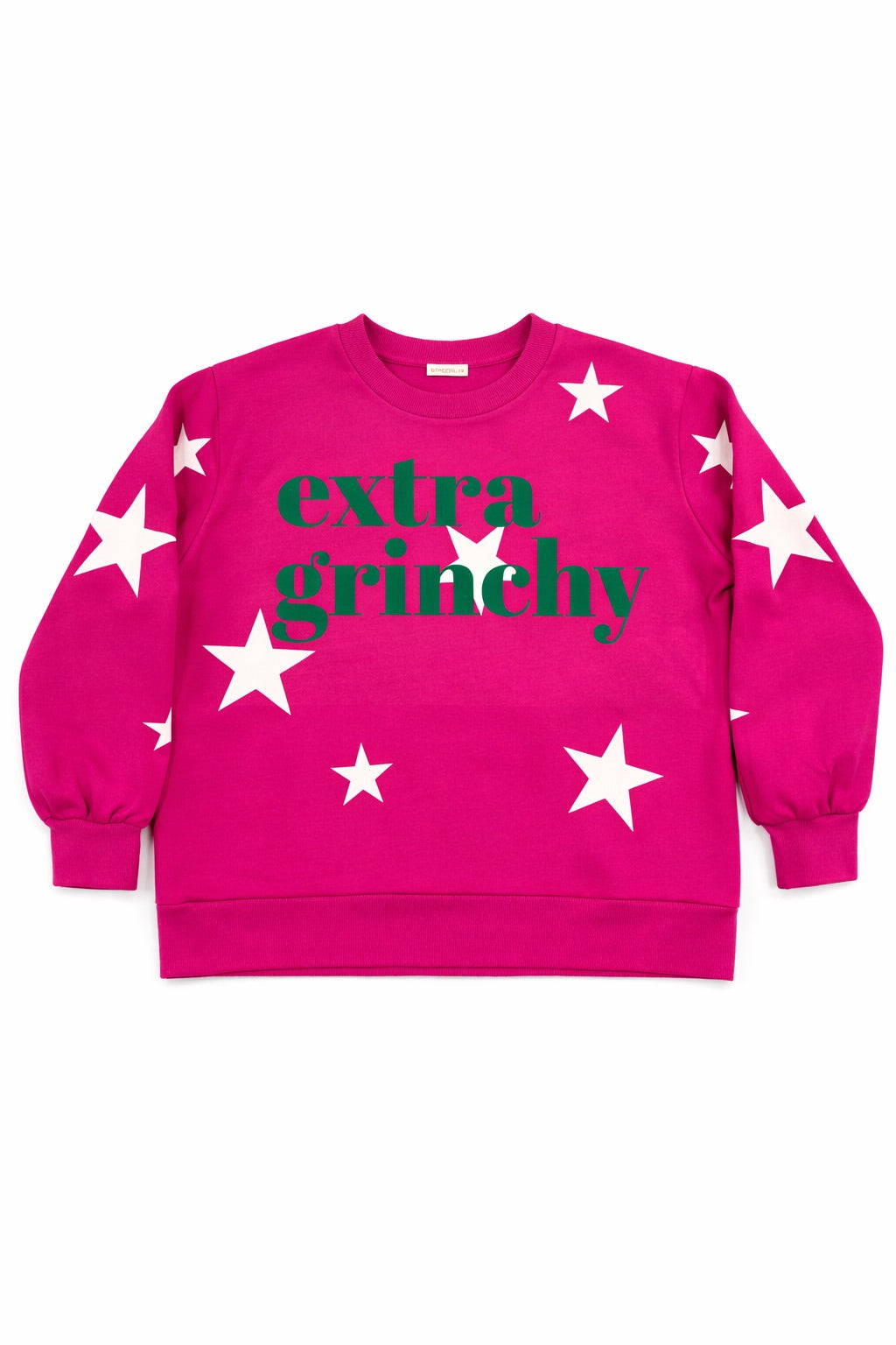 *EXTRA GRINCHY PINK STAR PULLOVER - L/XL PULLOVER Judith March
