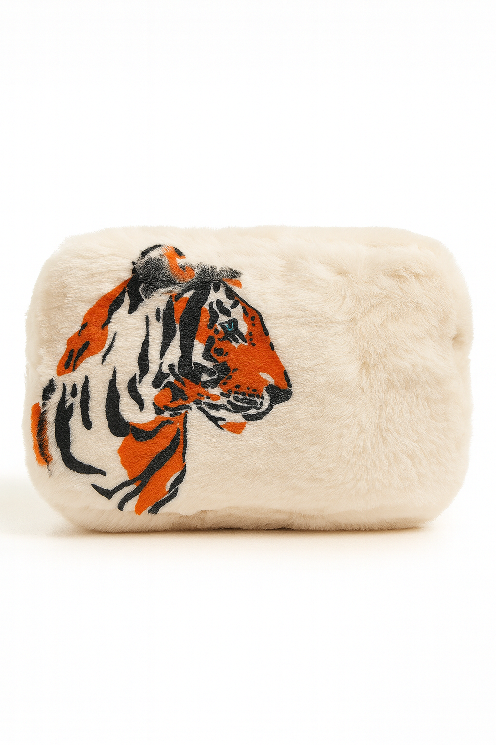 ROARING WHITE FUZZY BAG NECKLACE Judith March