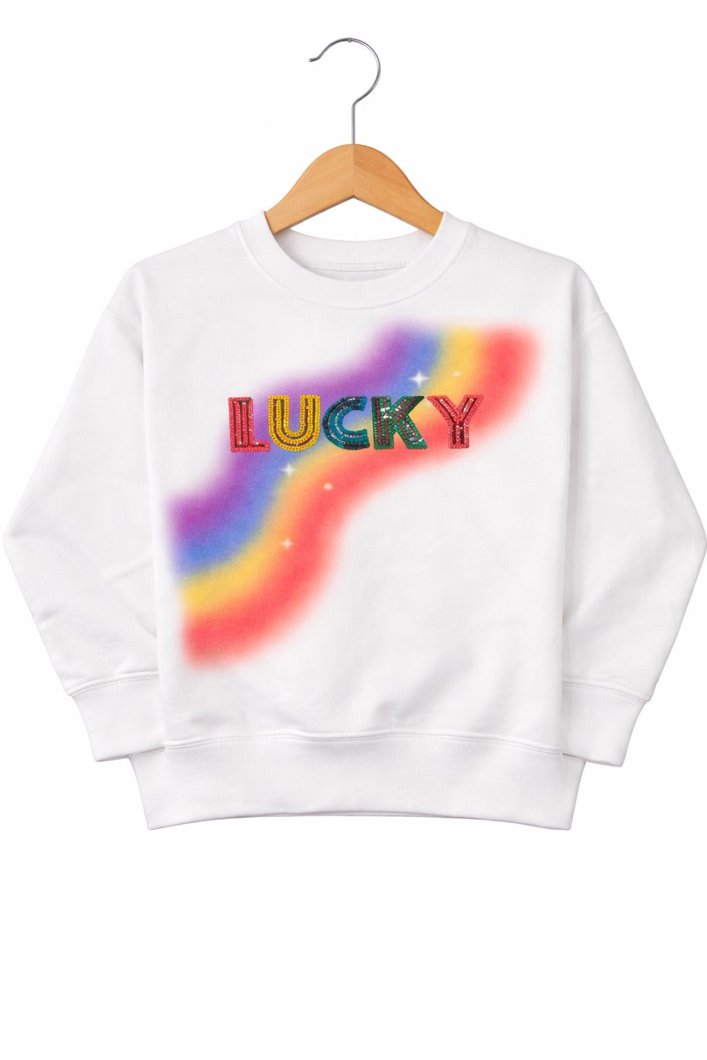*MINI KIDS LUCKY RAINBOW PULLOVER - LARGE (14-16) SWEATER Judith March