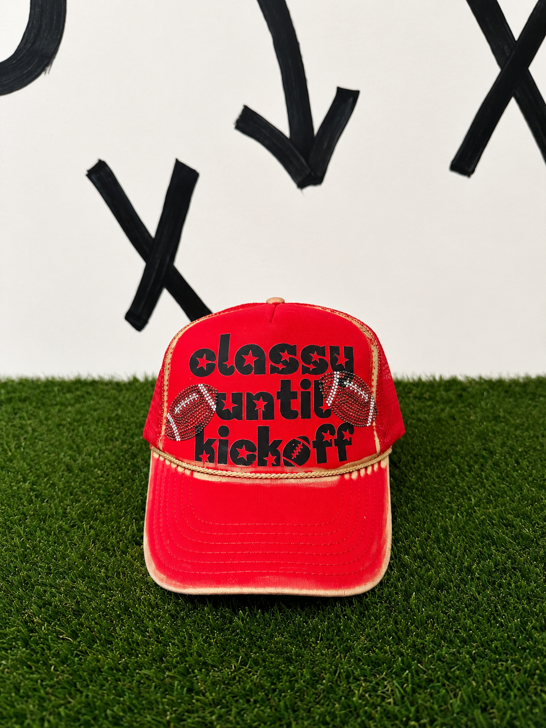 CLASSY UNTIL KICKOFF TRUCKER HATS