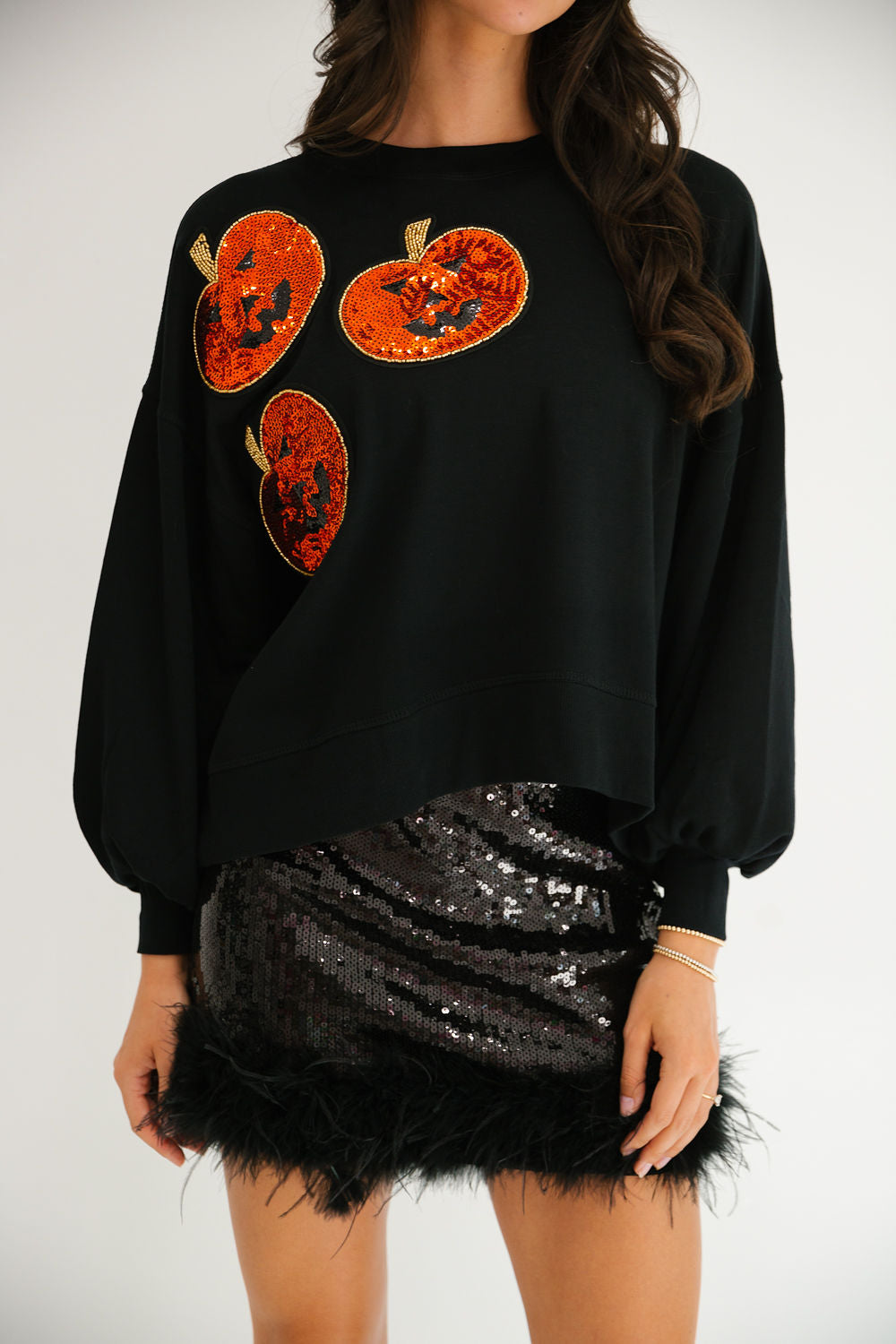 PUMPKIN PATCHES BLACK PULLOVER PULLOVER Judith March