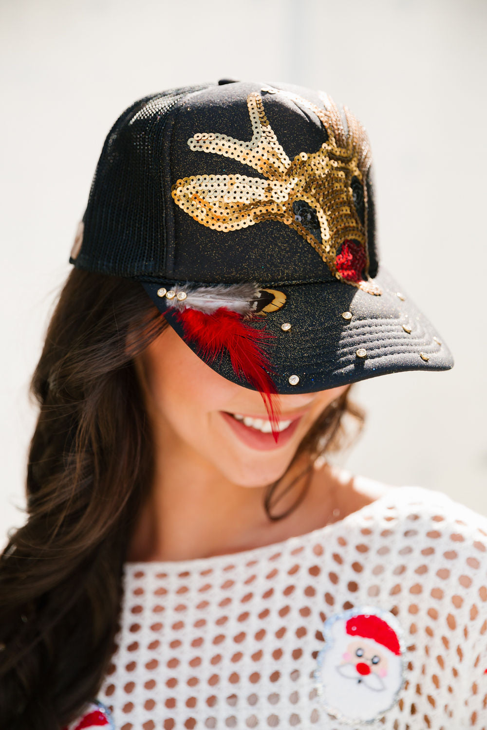 RUDOLPH BLACK TRUCKER HAT HAT Judith March