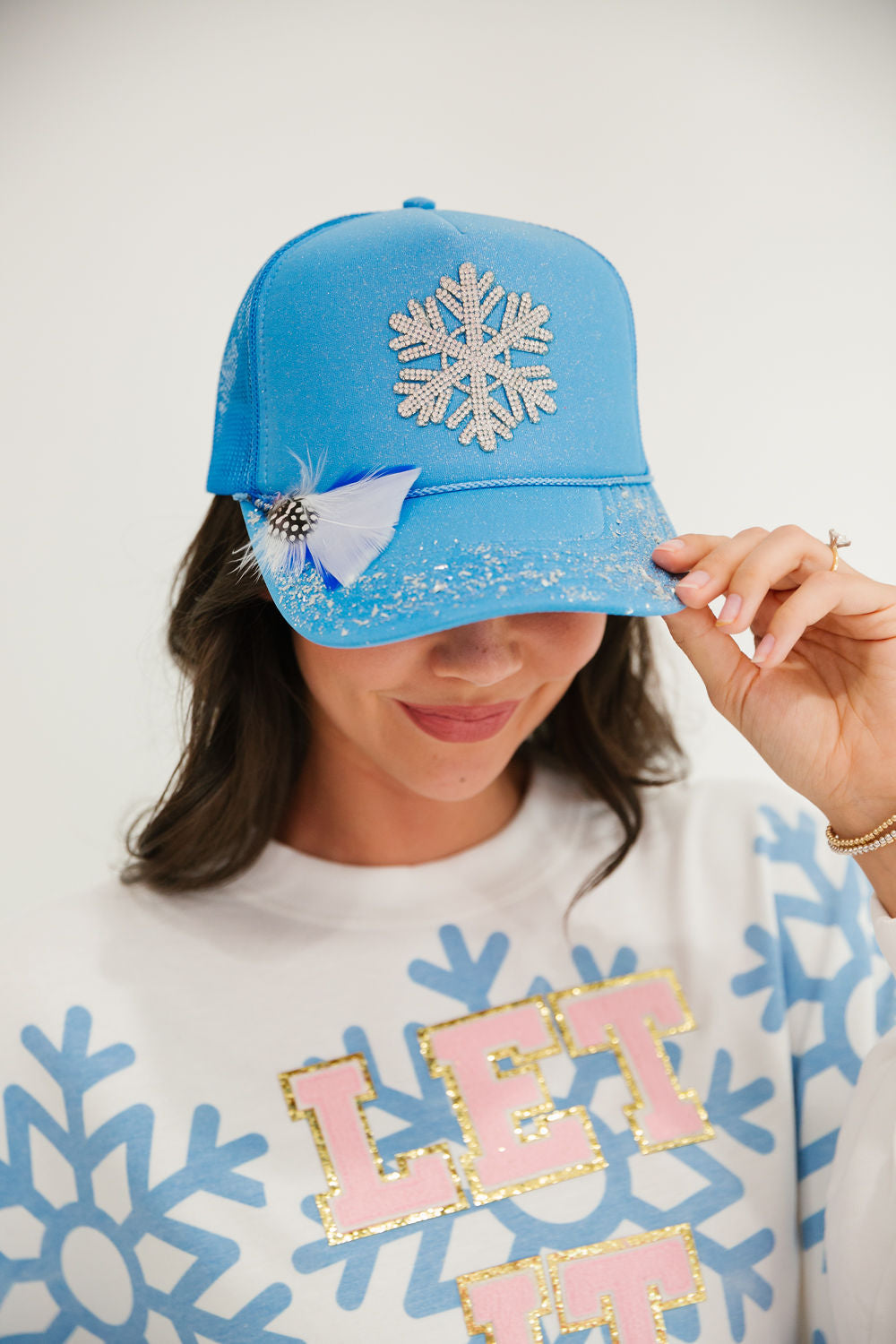 WINTER WONDERLAND TRUCKER HAT HAT Judith March   