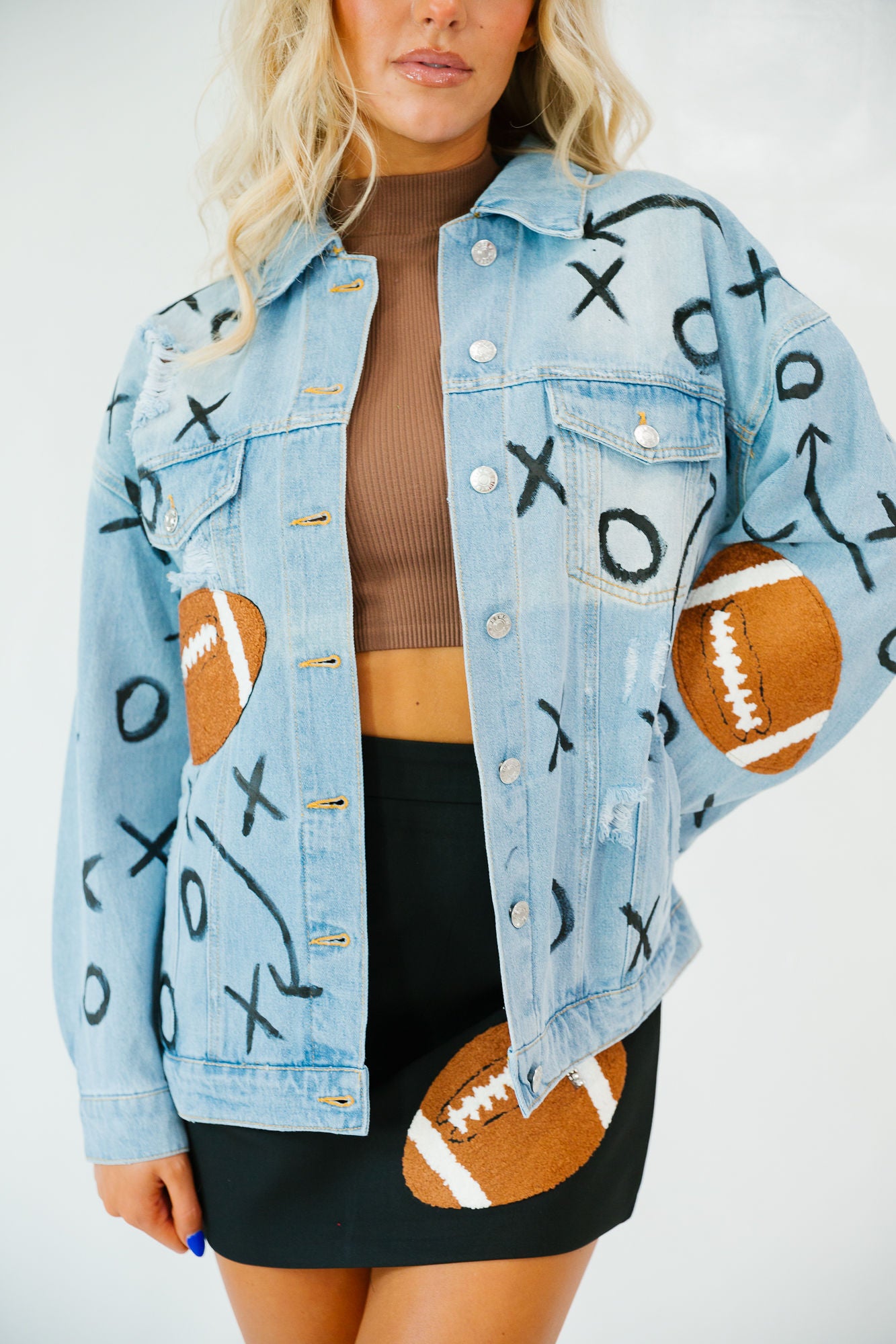 TAILGATE CLUB LIGHT DENIM JACKET JACKET Judith March
