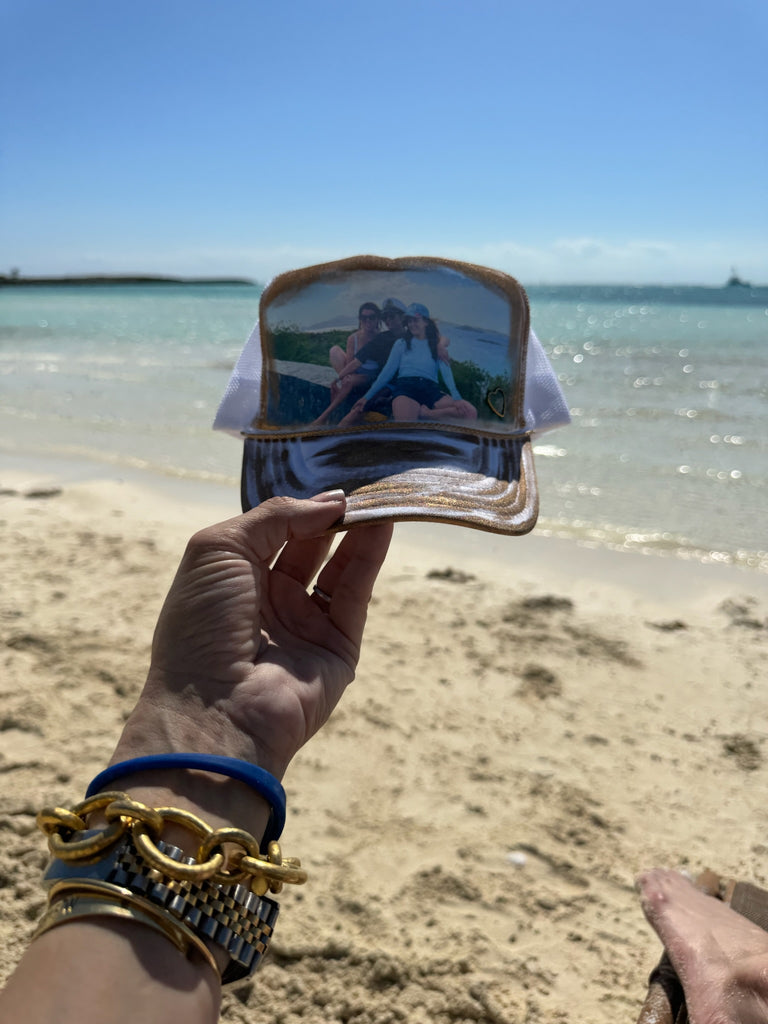 CUSTOM PHOTO TRUCKER HAT HAT Judith March