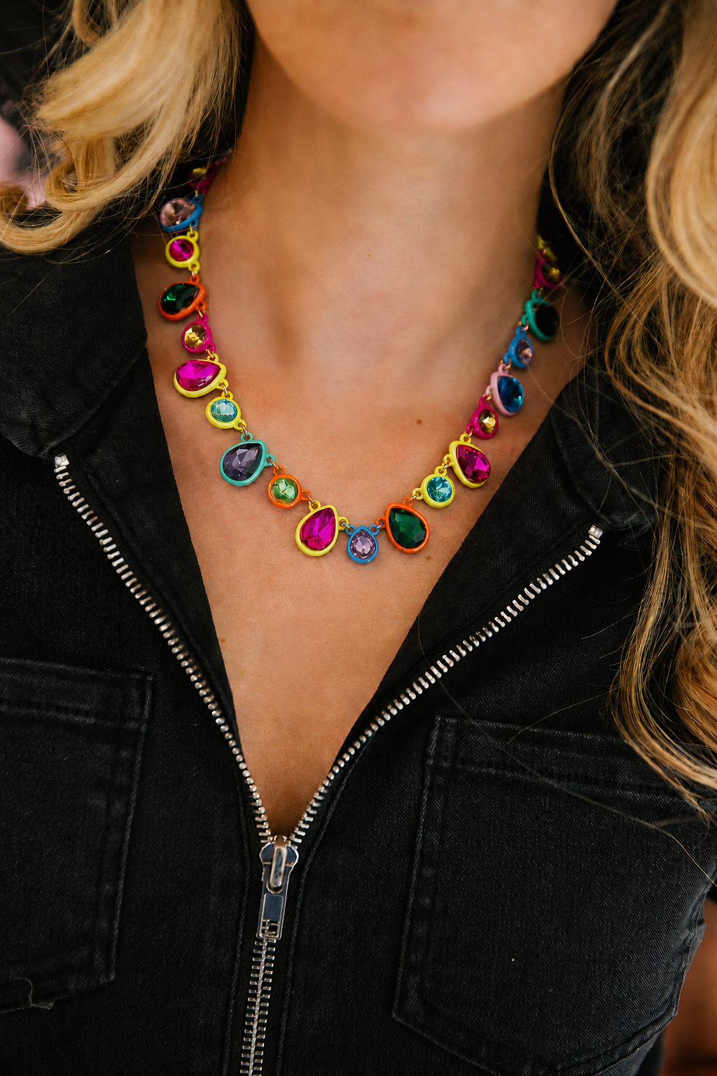 THE RAINBOW LUXE STATEMENT NECKLACE