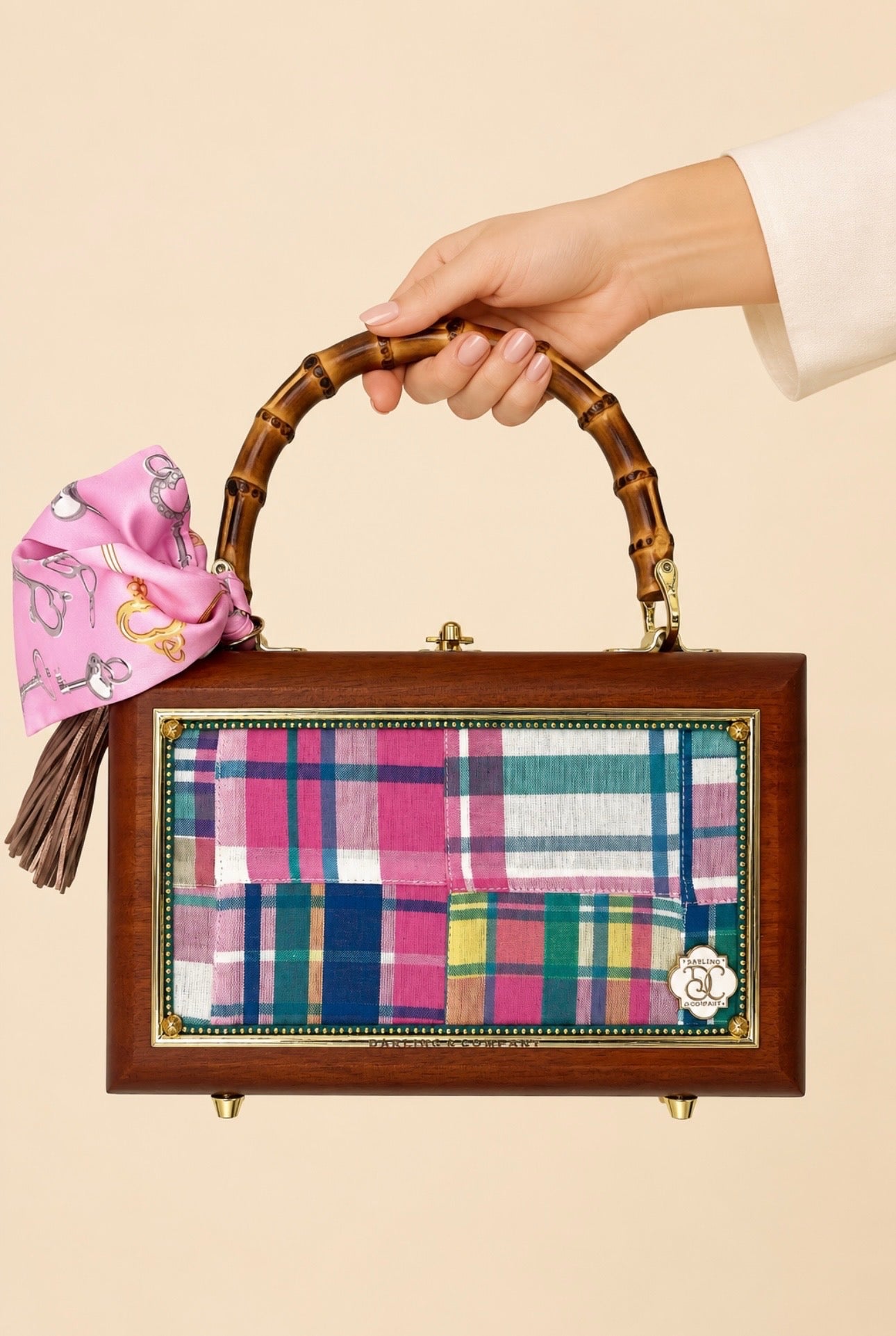 PALM BEACH PLAID BAG - BY DARLING AND COMPANY PURSE Judith March