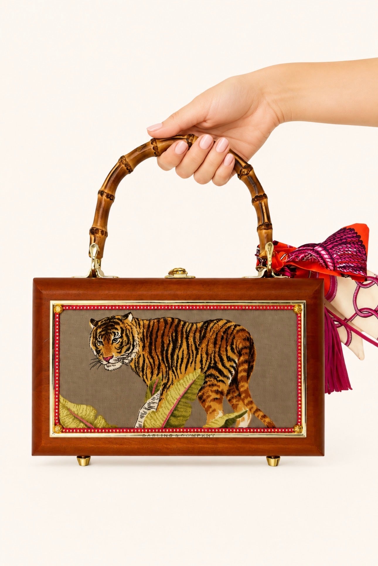 TIGER SAFARI BAG - BY DARLING AND COMPANY PURSE Judith March