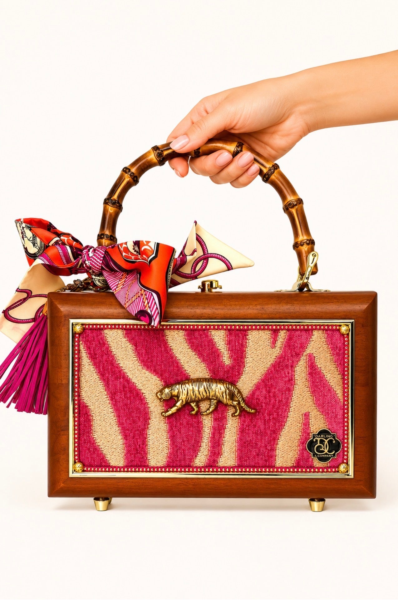 TIGER SAFARI BAG - BY DARLING AND COMPANY PURSE Judith March