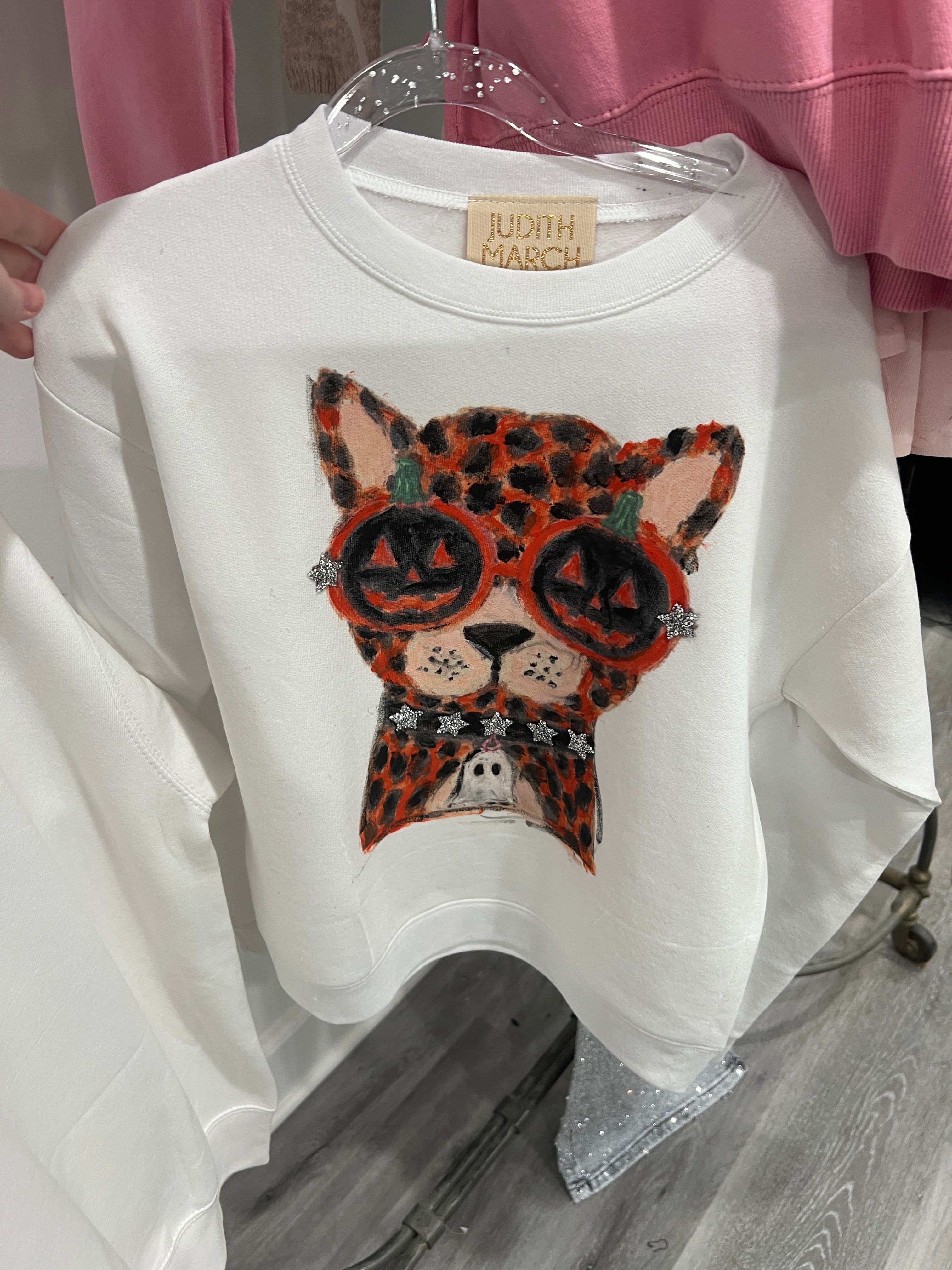 MINI KIDS PUMPKIN PROWL WHITE PULLOVER PULLOVER Judith March