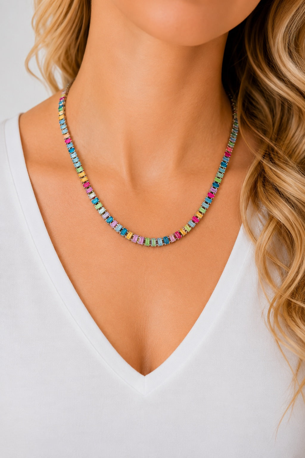 RAINBOW GEM NECKLACE – Judith March