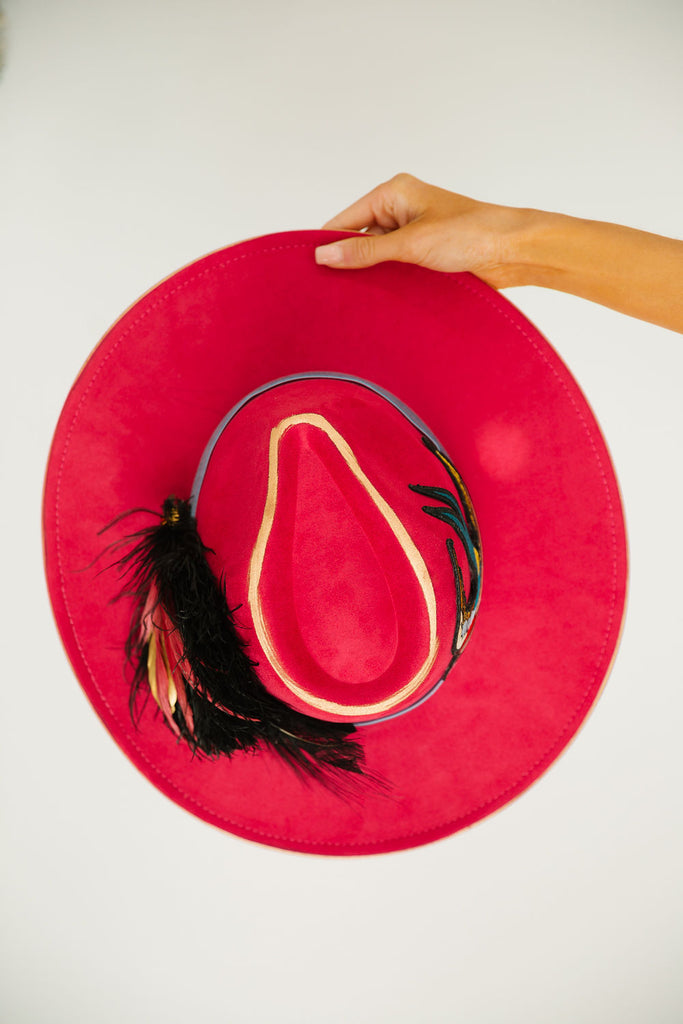 SONGBIRD RED RANCHER HAT RANCHER HAT Judith March   