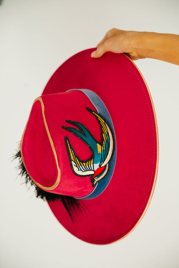SONGBIRD RED RANCHER HAT RANCHER HAT Judith March   