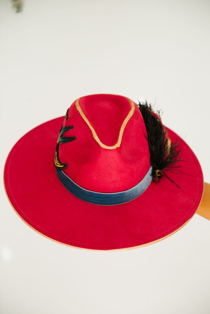 SONGBIRD RED RANCHER HAT RANCHER HAT Judith March   