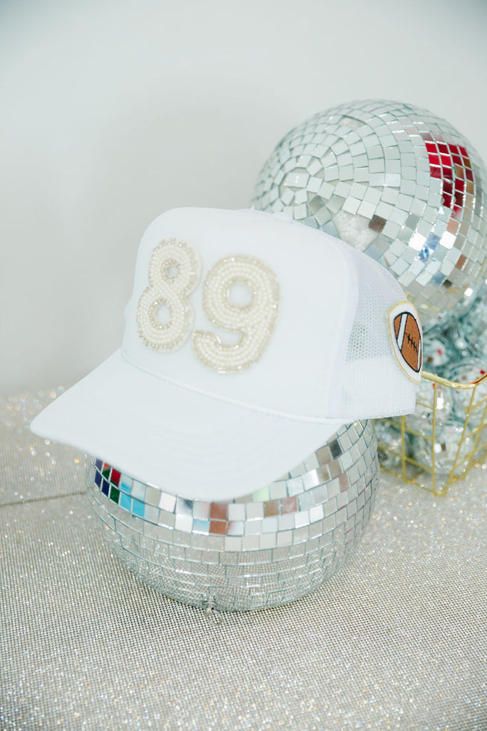 CUSTOM BEADED NUMBER PATCH HAT | Judith March