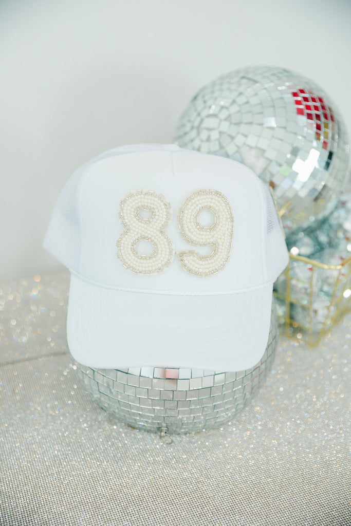 CUSTOM BEADED NUMBER PATCH HAT