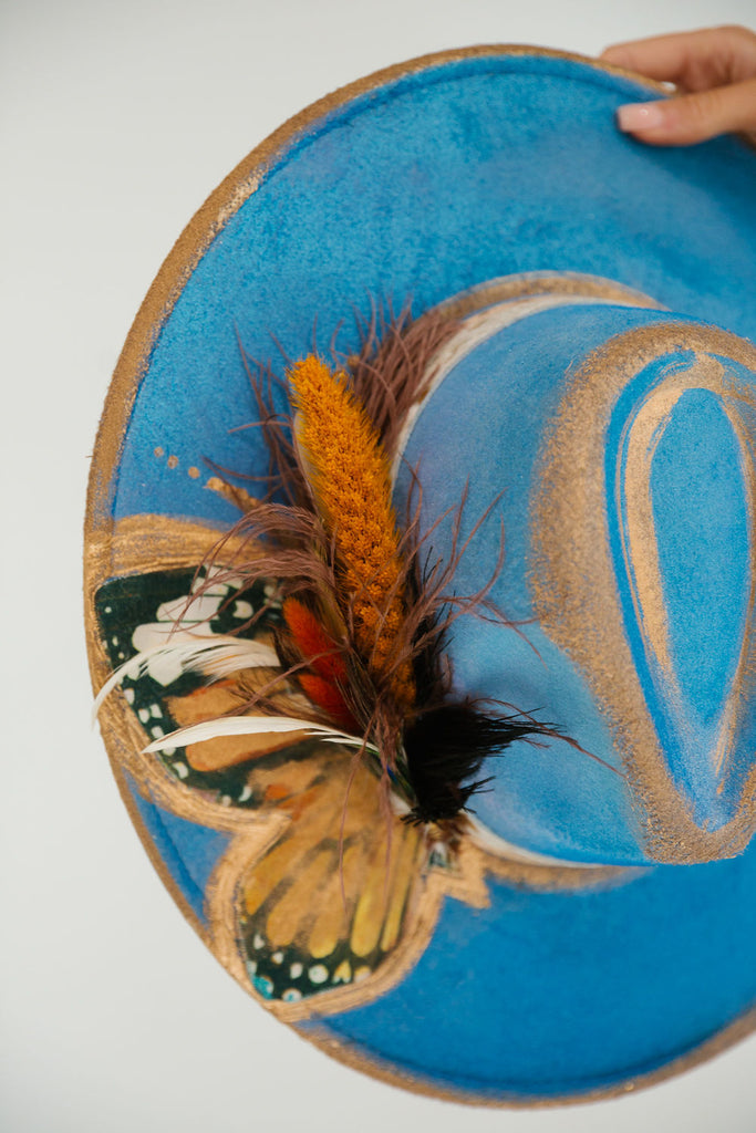 BUTTERFLY WINGS RANCHER HAT RANCHER HAT Judith March   
