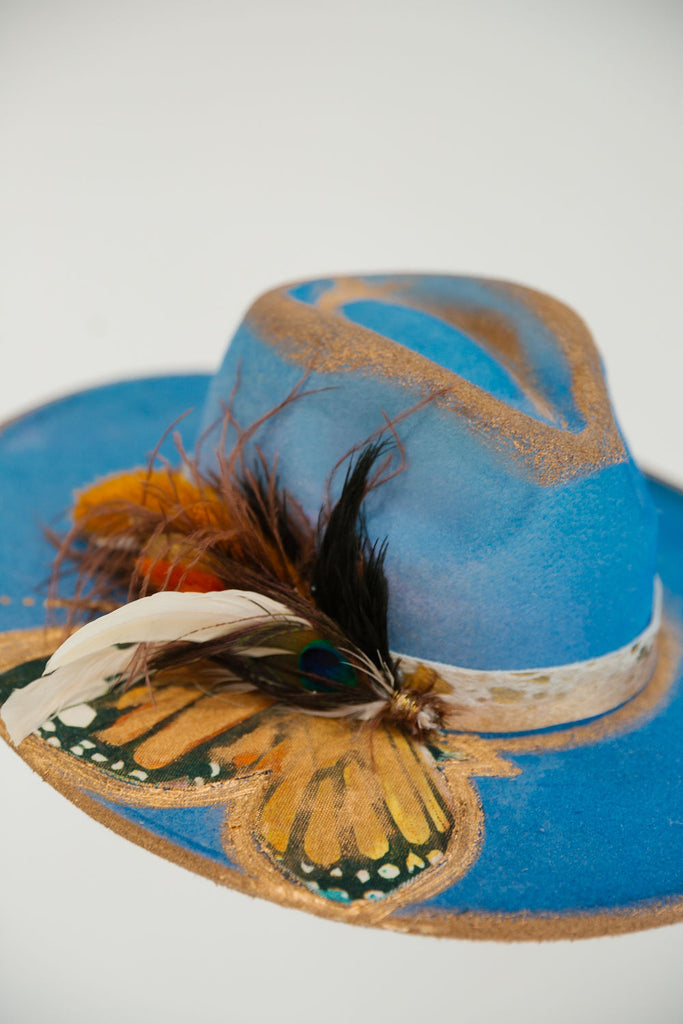 BUTTERFLY WINGS RANCHER HAT RANCHER HAT Judith March   