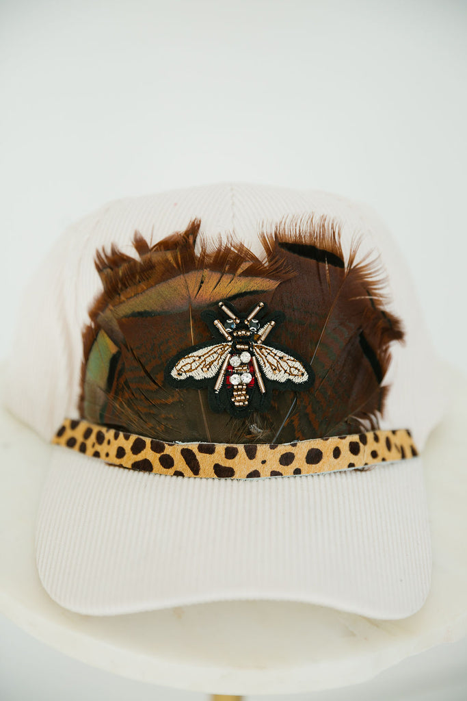 BUSY BEE CORDUROY HAT