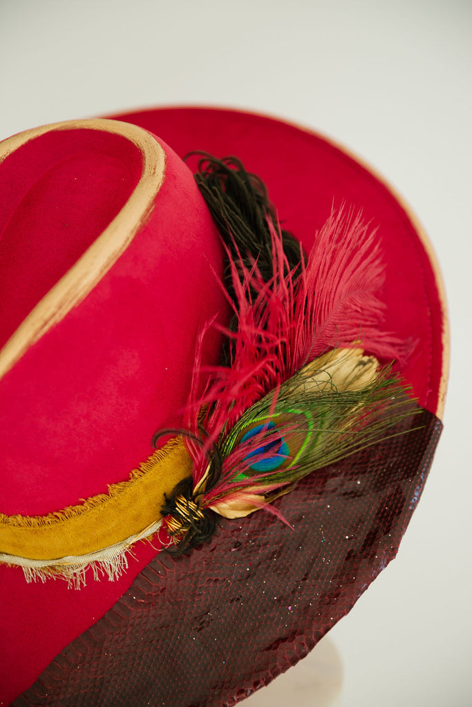HIGH ROLLER RED RANCHER HAT RANCHER HAT Judith March   