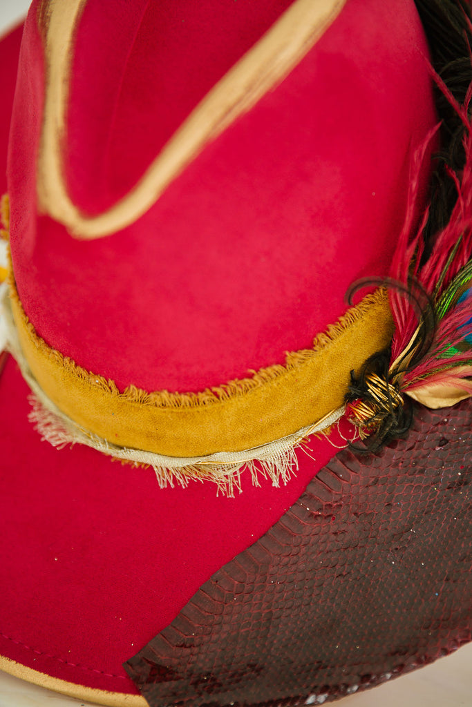 HIGH ROLLER RED RANCHER HAT RANCHER HAT Judith March   