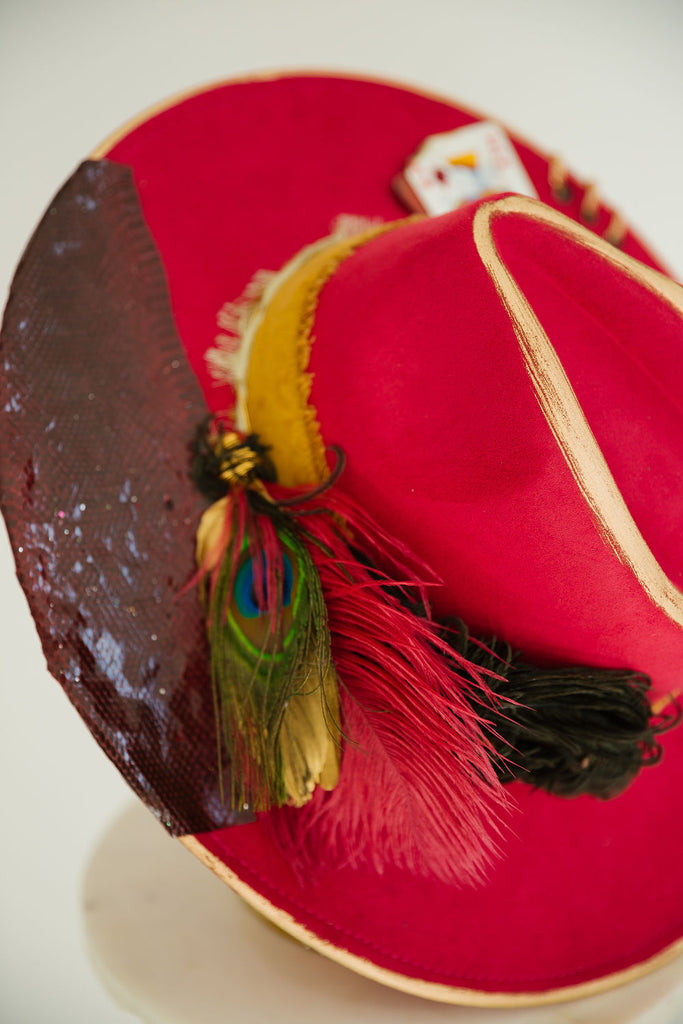 HIGH ROLLER RED RANCHER HAT RANCHER HAT Judith March   