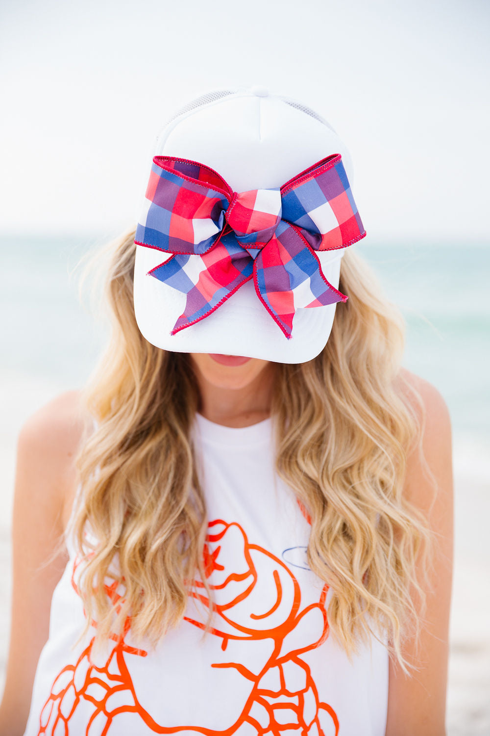 AMERICAN BOW WHITE TRUCKER HAT TRUCKER HAT Judith March