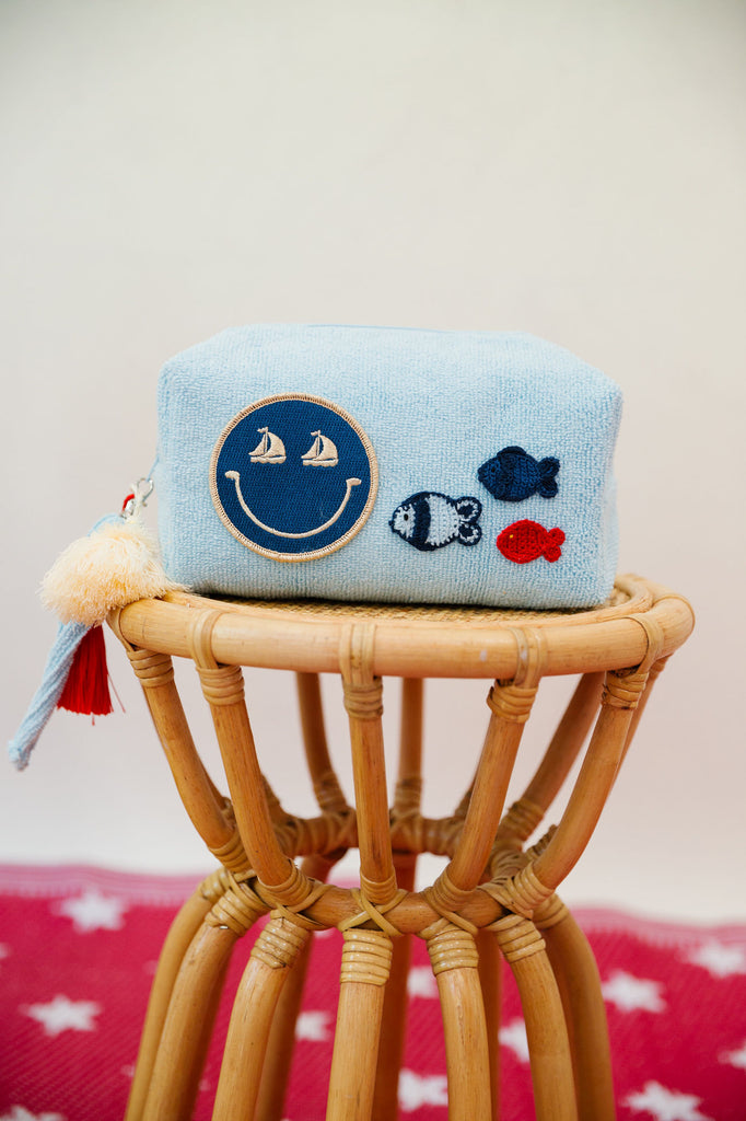 OCEAN WAVES TRAVEL COLLECTION  Judith March HAPPY SAILOR SMALL TERRY BAG  