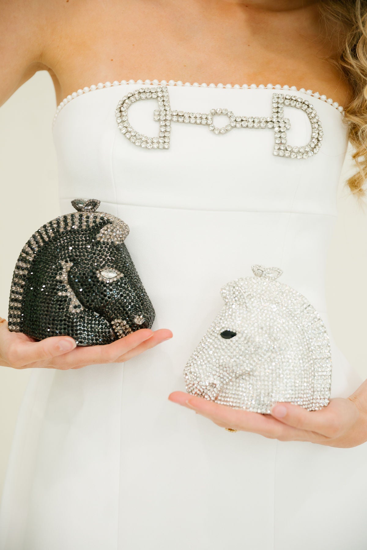 RACE DAY BLACK RHINESTONE CLUTCH Clutch Judith March