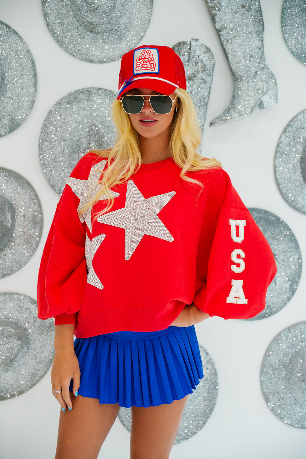 HEY GOOD LOOKIN RED PATCH HAT LIMITED EDITION Judith March   