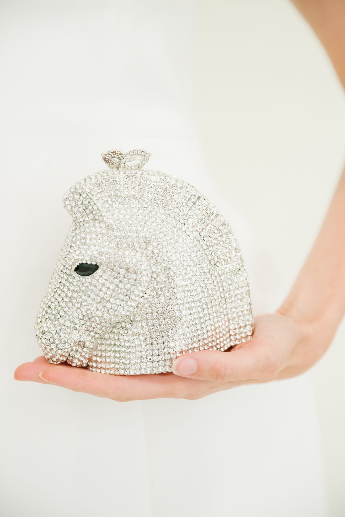 RACE DAY SILVER RHINESTONE CLUTCH (PRE-ORDER) Clutch Judith March