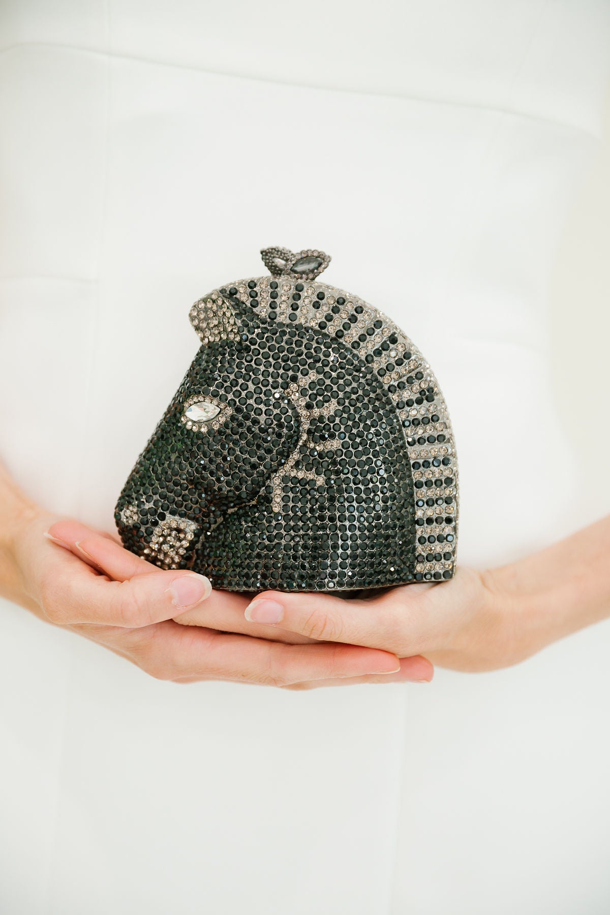 RACE DAY BLACK RHINESTONE CLUTCH Clutch Judith March